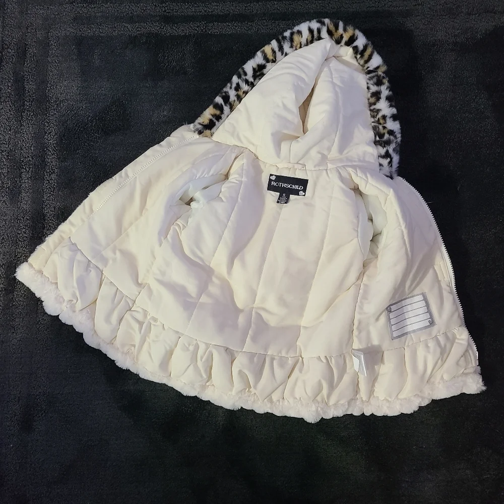 Rothschild Faux Fur Dress Coat Size‎ S 4